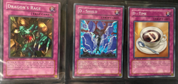 YUGIOH 1996, Lot of 9 Different Cards, Trap / Spell / Others, used, circulated - Image 2