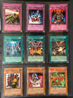 YUGIOH 1996, Lot of 9 Different Cards, Trap / Spell / Others, used, circulated - Image 1