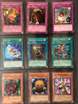 YUGIOH 1996, Lot of 9 Different Cards, Trap / Spell / Others, used, circulated - Image 1