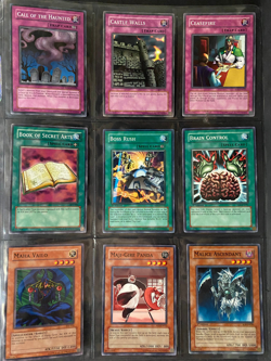 YUGIOH 1996, Lot of 9 Different Cards, Trap / Spell / Others, used, circulated - Image 1
