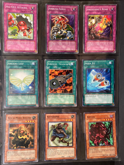 YUGIOH 1996, Lot of 9 Different Cards, Trap / Spell / Others, used, circulated - Image 1