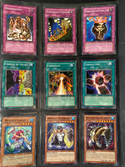 YUGIOH 1996, Lot of 9 Different Cards, Trap / Spell / Others, used, circulated - Image 1