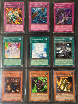 YUGIOH 1996, Lot of 9 Different Cards, Trap / Spell / Others, used, circulated - Image 1