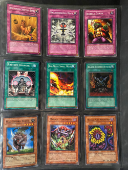 YUGIOH 1996, Lot of 9 Different Cards, Trap / Spell / Others, used, circulated - Image 1