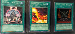 YUGIOH 1996, Lot of 9 Different Cards, Trap / Spell / Others, used, circulated - Image 3