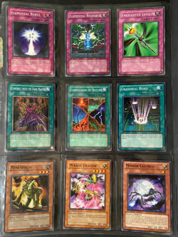 YUGIOH 1996, Lot of 9 Different Cards, Trap / Spell / Others, used, circulated - Image 1