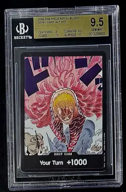 BGS 9.5 One Piece OP10 Don Card Alt Art - English - Royal Blood - Graded - Image 1