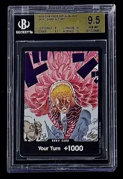 BGS 9.5 One Piece OP10 Don Card Alt Art - English - Royal Blood - Graded - Image 1