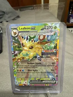 Pokemon TCG Leafeon EX Card 006/131 Stamped Prismatic Evolutions NM - Image 1