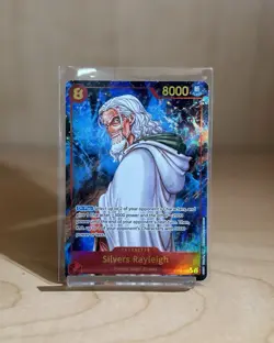 Silvers Rayleigh OP08-118 Alternate Art Secret Rare English One Piece Card - Image 1