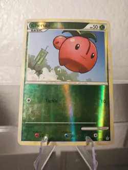 Pokemon - HGSS Unleashed - Cherubi 47/95 Reverse Holo MP Card - Image 1