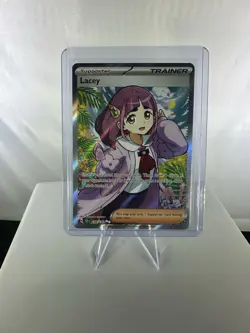 Pokemon TCG Sv07 Stellar Crown Lacey Holo Ultra Rare Card 166/142 - Image 1