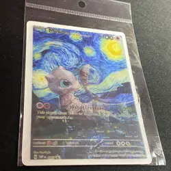 Pokemon Snorlax Lugia Large Lenticular Starry Night Van Gogh Moon Custom Card - Image 2