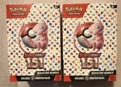 Scarlet & Violet 151 Booster Bundle Pokemon TCG Card Game, Sealed X2 - Image 1