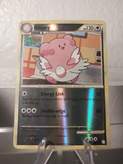 Pokemon - HGSS Base Set - Blissey 36/123 Reverse Holo MP/LP Card - Image 1
