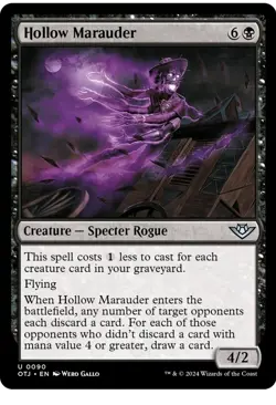 x1 Hollow Marauder OTJ MTG 90 UNCOMMON M/NM 1x - Image 1