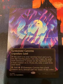 MTG Edge of Eternities Gemstone Caverns Borderless - Image 1