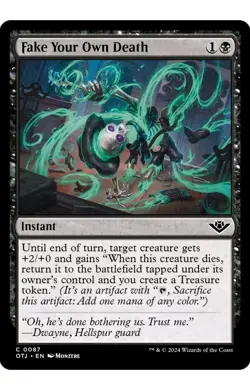x1 Fake Your Own Death OTJ MTG 87 COMMON M/NM 1x - Image 1
