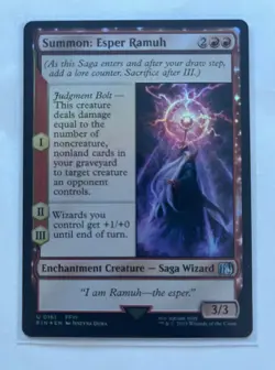Summon Esper Ramuh Foil 0161 Final Fantasy MTG - Image 1
