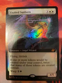 MTG Edge of Eternities Exalted Sunborn Extended Art Foil - Image 1