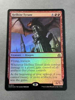 FOIL - MTG Hellkite Tyrant 111 - Ravnica Remastered NM - Image 1