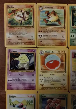 Lot of 9 Vintage Pokemon Cards First Edition Paras, Electrode, See Pictures - Image 2