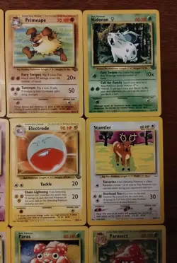 Lot of 9 Vintage Pokemon Cards First Edition Paras, Electrode, See Pictures - Image 3
