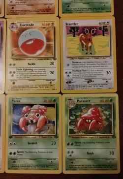 Lot of 9 Vintage Pokemon Cards First Edition Paras, Electrode, See Pictures - Image 5