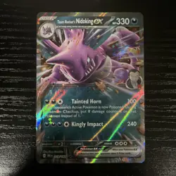 TEAM ROCKET'S NIDOKING EX 119/182 DESTINED RIVALS POKEMON (DOUBLE RARE, NM) - Image 1
