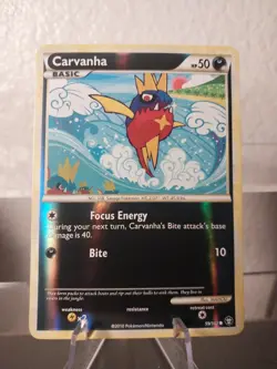 Pokemon - HGSS Triumphant - Carvanha 59/102 Reverse Holo LP/NM - Image 1