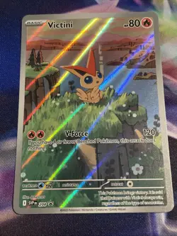 Pokemon TCG Victini Illustration Rare SVP 208 Promo Black Bolt White Flare NM/M - Image 1