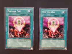 Yugioh - 2x One for One [RGBT - EN045] Rare LP - Image 1