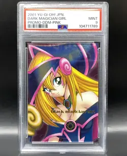 2001 Yugioh Dark Magician Girl Dungeon Dice Monsters DDM Promo Pink PSA 9 MINT - Image 1