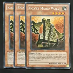 Yugioh - Playset of Main 3x Koaki Meiru monsters [Mixed Sets & Editions] MP - Image 2
