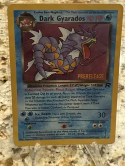 Dark Gyrados Prerelease Promo Rare Holo 8/82 Pokemon Card Team Rocket Set - Image 1