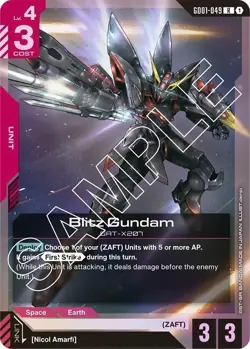 🔥Gundam Card Game Blitz Gundam - Newtype Rising (GD01) Near Mint🔥 - Image 1