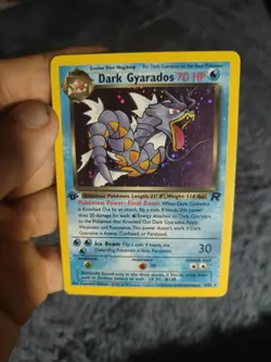 Pokemon Dark Gyarados TCG Holo Rare Card 1st Edition 8/82 Near Mint - Image 1