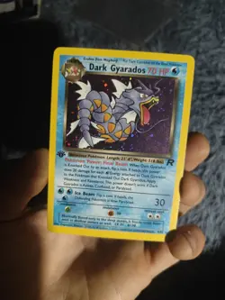 Pokemon Dark Gyarados TCG Holo Rare Card 1st Edition 8/82 Near Mint - Image 2