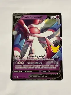 Dark Sylveon V SWSH134 NM Celebrations Black Star Promo Near Mint Pokemon Card - Image 1