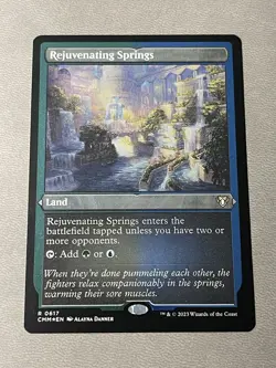 Rejuvenating Springs Foil Etched Commander Masters NM MTG - Image 1