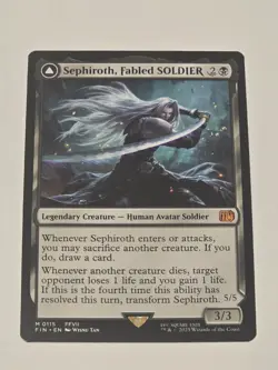 🔥 MTG - Sephiroth, Fabled Soldier - Final Fantasy - M/NM - Mythic! WOW!! - Image 1