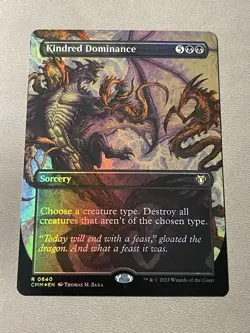 Kindred Dominance Borderless FOIL MTG Commander Masters NM/M - Image 1
