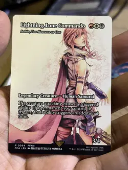 MTG Final Fantasy - Lightning Lone Commando, Showcase, non-foil R0054 - Image 1