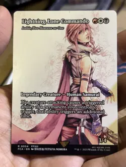 MTG Final Fantasy - Lightning Lone Commando, Showcase, non-foil R0054 - Image 2
