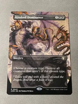 Kindred Dominance (Borderless) MTG Commander Masters NM - Image 1