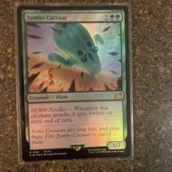 MTG Final Fantasy English Jumbo Cactuar Borderless 0343 Foil - Image 2