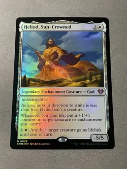 MTG FOIL Heliod, Sun-Crowned # 29 Commander Masters Magic the Gathering NM - Image 1