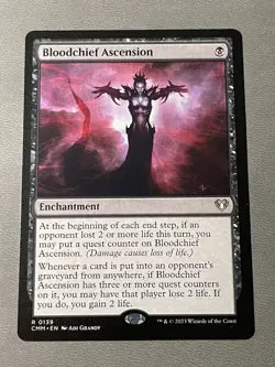 Near Mint, English -MTG Bloodchief Ascension Commander Masters - Image 1