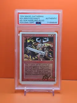 🔴🔴🔴 1994 MTG KELDON WARLORD REVISED PSA/DNA CERTIFIED KEV BROCKSCHMIDT 🔴🔴🔴 - Image 1
