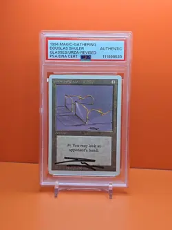 🟤🟤🟤 1994 MTG GLASSES OF URZA REVISED PSA/DNA CERTIFIED DOUGLAS SHULER 🟤🟤🟤 - Image 1